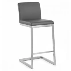 Atlantic Kunstleder Barhocker Gebürstet - Ace