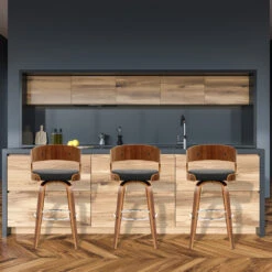 Atlantic Kunstleder Holzbarhocker - Alicia 17 Atlantic Kunstleder Holzbarhocker - Alicia -Barhocker Welt alicia 1 6