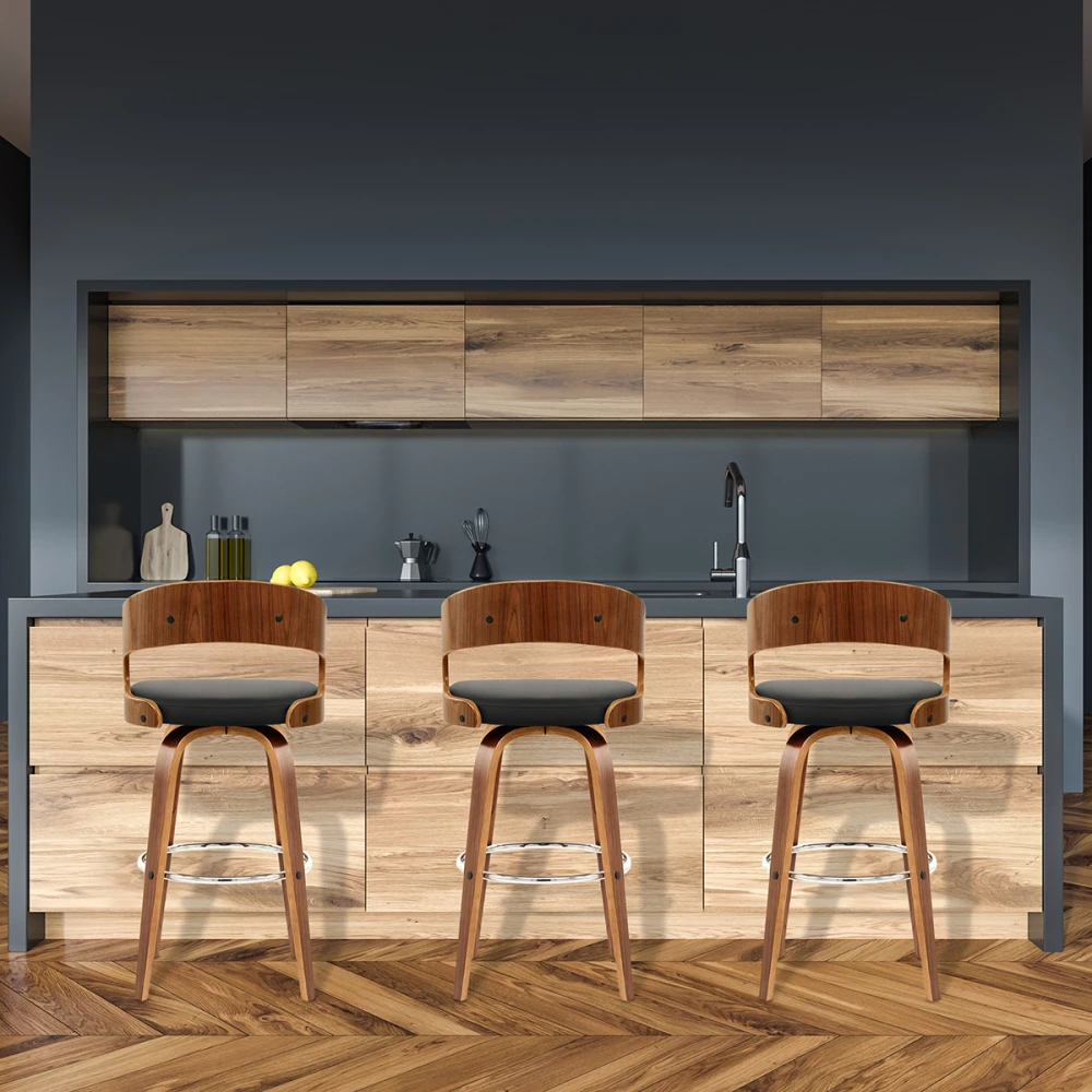 Atlantic Kunstleder Holzbarhocker - Alicia 9 Atlantic Kunstleder Holzbarhocker - Alicia – Bild 7