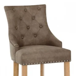 Kunstleder Barhocker - Ascot - Eiche -Barhocker Welt ascot antik kunstleder eiche 4