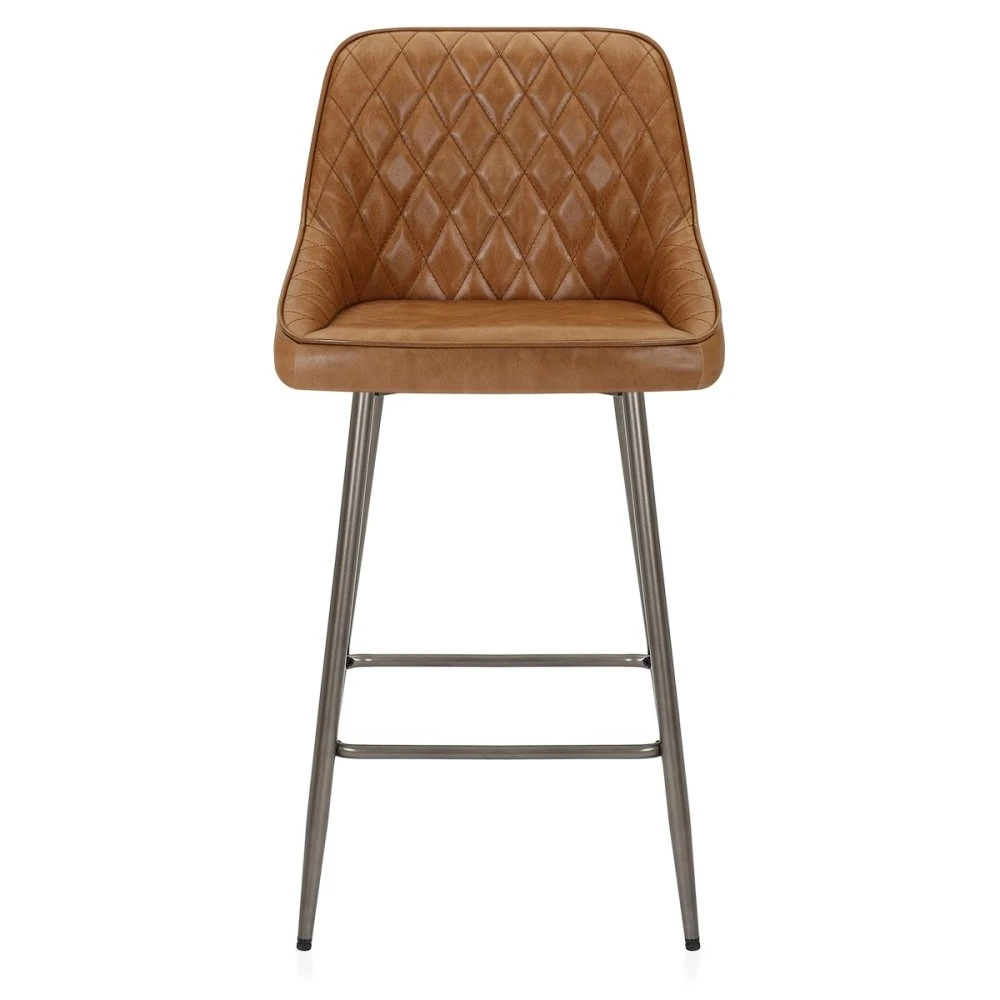 Barhocker Echtleder - Brisbane 4 Barhocker Echtleder - Brisbane – Bild 2