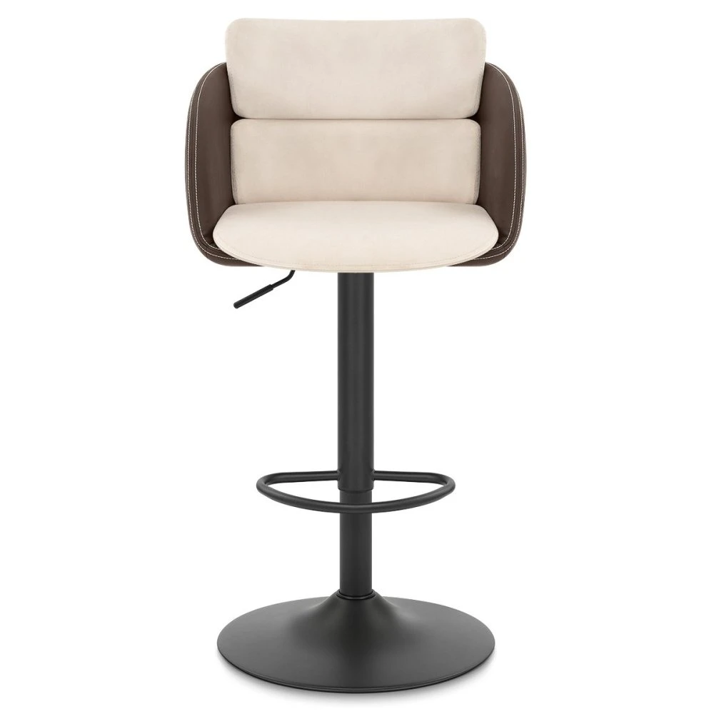 Barhocker Kunstleder Und Samt - Modus 4 Barhocker Kunstleder Und Samt - Modus – Bild 2