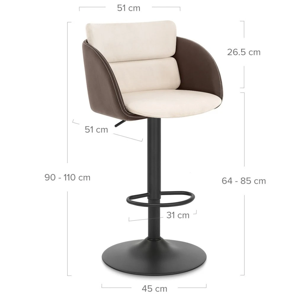 Barhocker Kunstleder Und Samt - Modus 8 Barhocker Kunstleder Und Samt - Modus – Bild 6