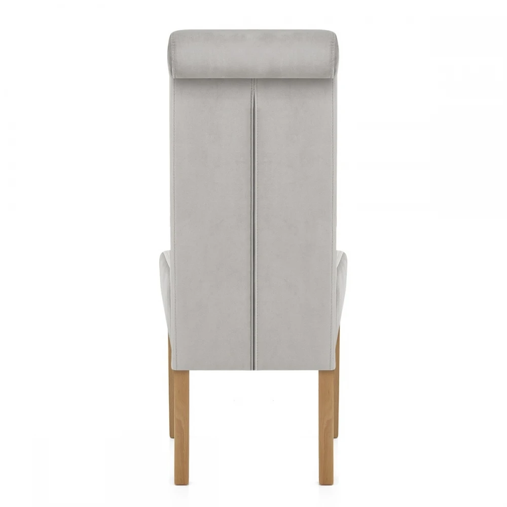 Samt Esszimmerstuhl Eiche - Carolina 6 Samt Esszimmerstuhl Eiche - Carolina – Bild 4