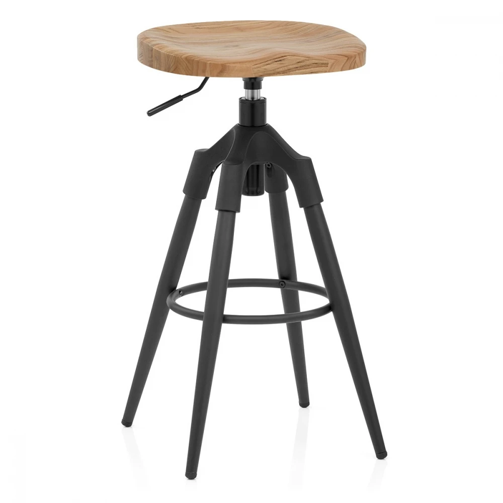 Holzbarhocker Industriell - Compass 3 Holzbarhocker Industriell - Compass
