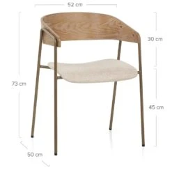 Esszimmerstuhl Stoff Eiche - Lauren 13 Esszimmerstuhl Stoff Eiche - Lauren -Barhocker Welt esszimmerstuhl eiche lauren 5