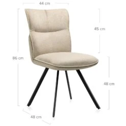 Esszimmerstuhl Stoff - Cody -Barhocker Welt esszimmerstuhl stoff cody 4