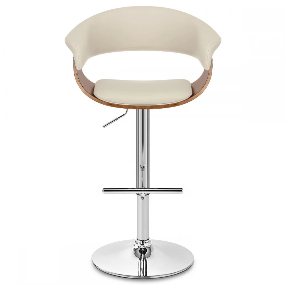 Atlantic Kunstleder Barhocker Walnuss - Grafton 4 Atlantic Kunstleder Barhocker Walnuss - Grafton – Bild 2