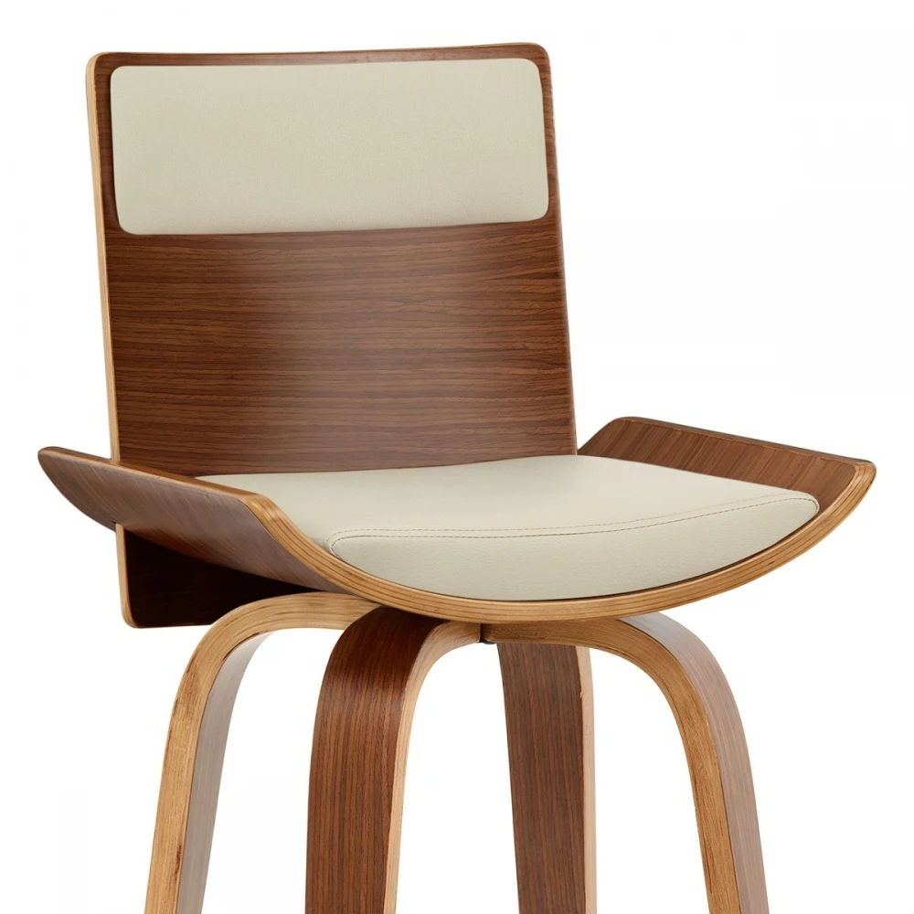 Atlantic Kunstleder Holzbarhocker - Harper 8 Atlantic Kunstleder Holzbarhocker - Harper – Bild 6