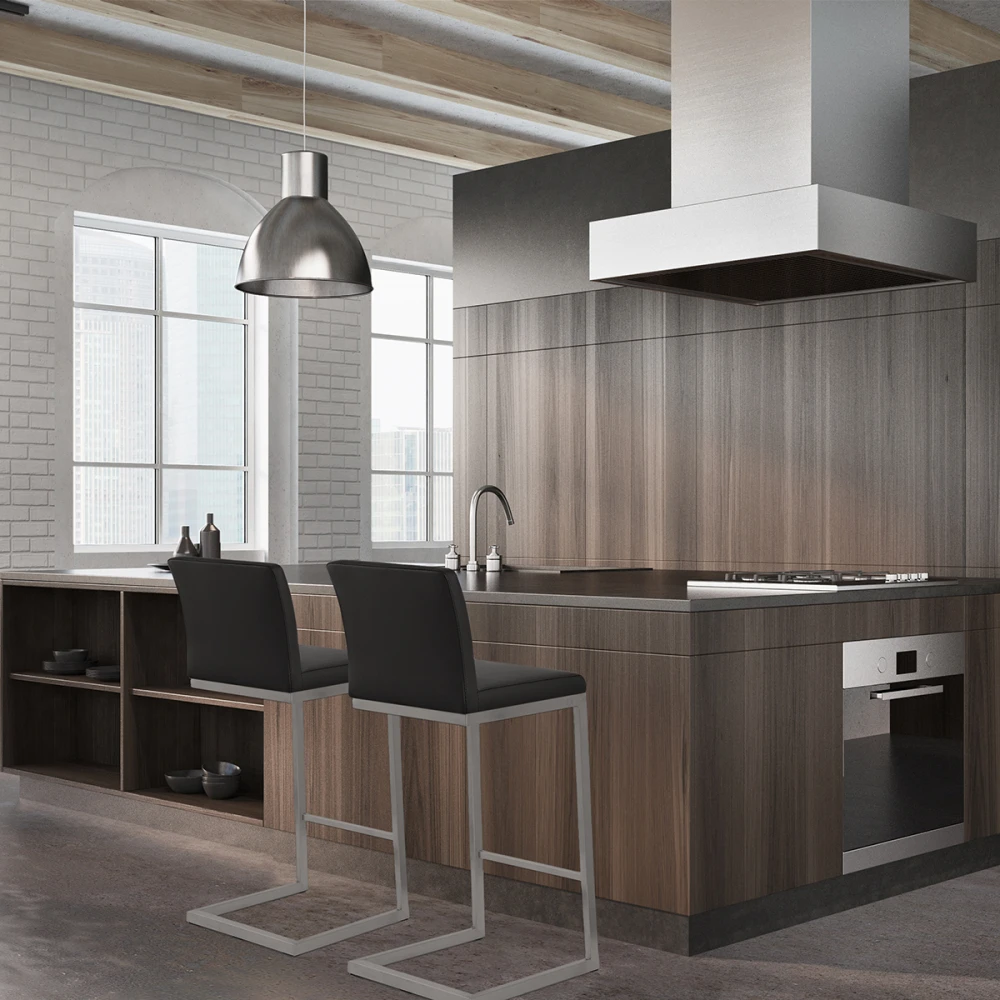 Atlantic Kunstleder Barhocker Gebürstet - High Ace 9 Atlantic Kunstleder Barhocker Gebürstet - High Ace – Bild 7