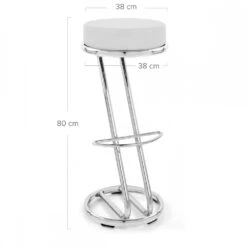 Atlantic Kunstleder Barhocker Chrom - Hoch Zed -Barhocker Welt hoch zed 5