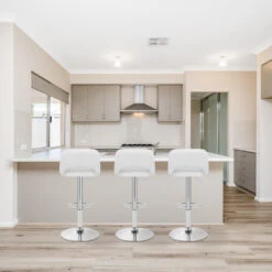 Kunstleder Barhocker Chrom - Hugo -Barhocker Welt hugo kunstleder 6