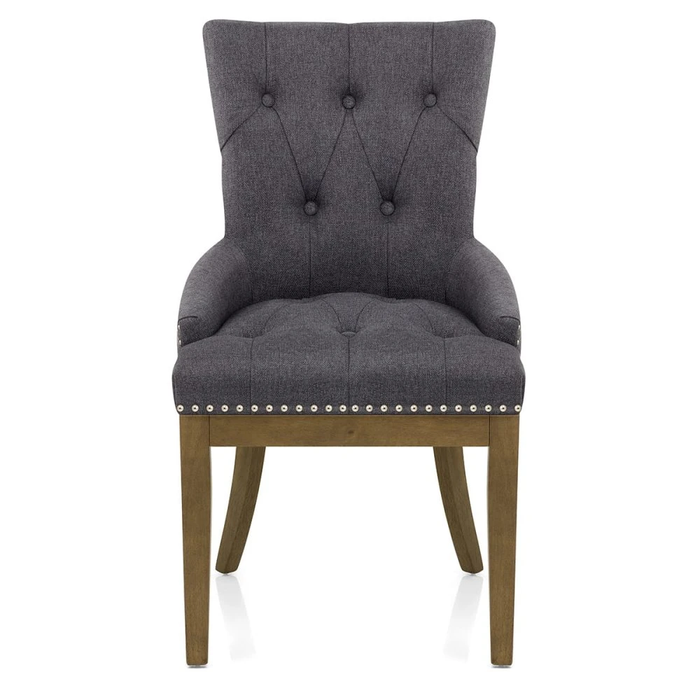 Stoff Esszimmerstuhl Holz - Knightsbridge 4 Stoff Esszimmerstuhl Holz - Knightsbridge – Bild 2