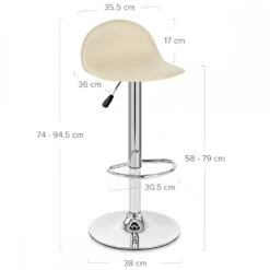 Atlantic Kunstleder Barhocker Chrom - Cap -Barhocker Welt kunstleder barhocker cap chrom 5