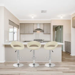 Atlantic Kunstleder Barhocker Chrom - Crescent -Barhocker Welt kunstleder barhocker chrom crescent 6