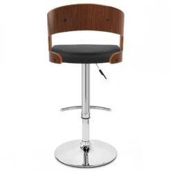 Atlantic Kunstleder Holzbarhocker Chrom Walnuss - Eve 12 Atlantic Kunstleder Holzbarhocker Chrom Walnuss - Eve -Barhocker Welt kunstleder barhocker chrom walnuss eve 3