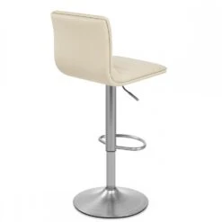 Atlantic Kunstleder Barhocker Gebürstet - Linear -Barhocker Welt linear chrom geburstet 3