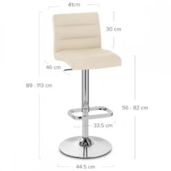 Atlantic Kunstleder Barhocker Chrom - Lush -Barhocker Welt lush chrom 5