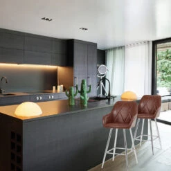 Kunstleder Barhocker Antik - Mason -Barhocker Welt mason antik 6