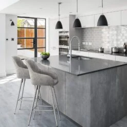 Wildlederimitat Barhocker - Mason -Barhocker Welt mason wildleder barhocker 5