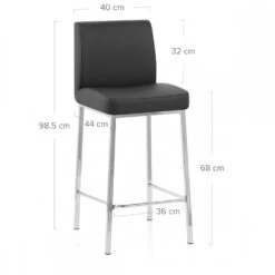 Atlantic Kunstleder Barhocker Chrom - Pacino -Barhocker Welt pacino 5