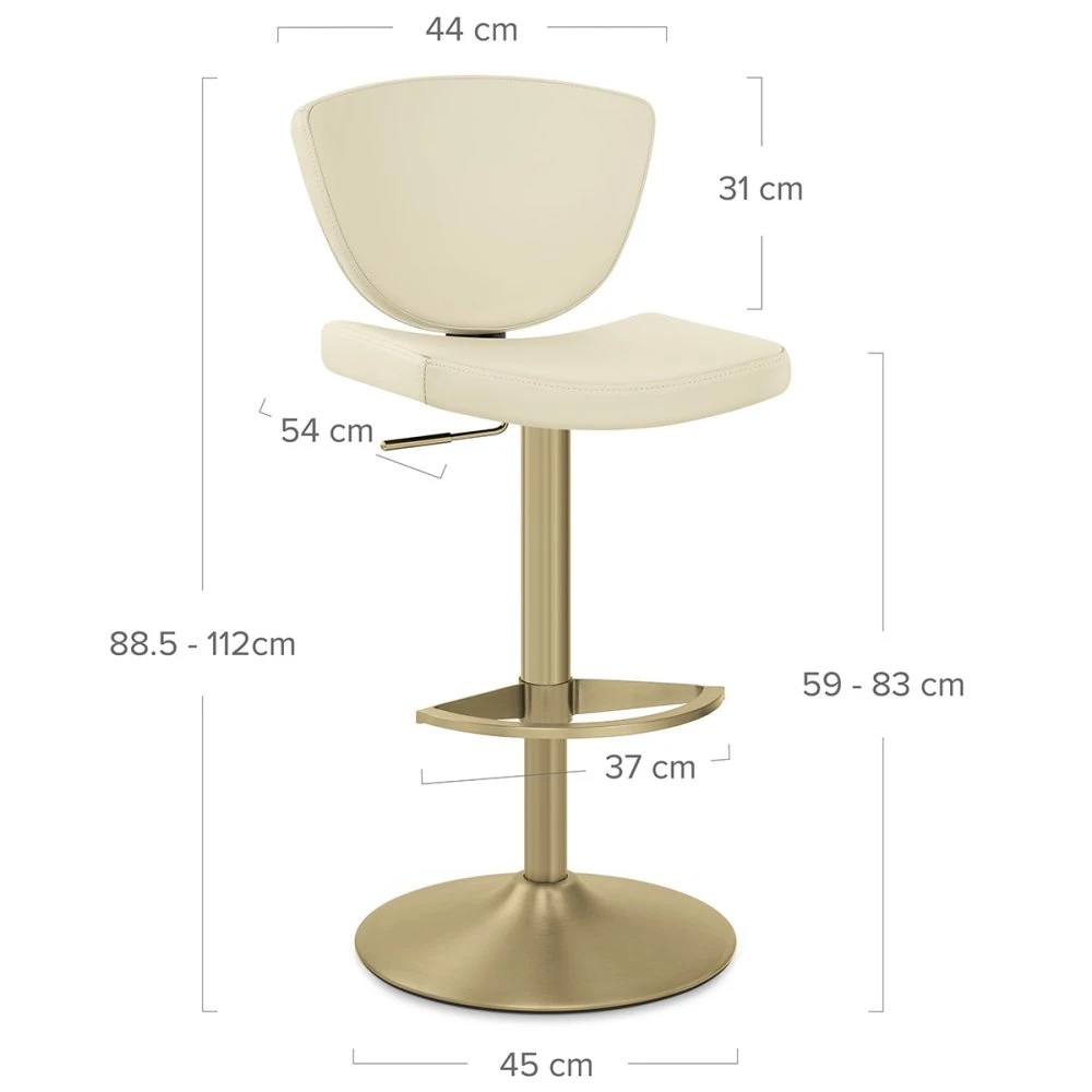 Echtleder Barhocker Gold - Pearl 8 Echtleder Barhocker Gold - Pearl – Bild 6