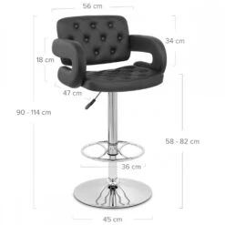 Atlantic Kunstleder Barhocker Chrom - Polaris -Barhocker Welt polaris 5