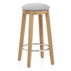 Samt Barhocker Holz - Ikon