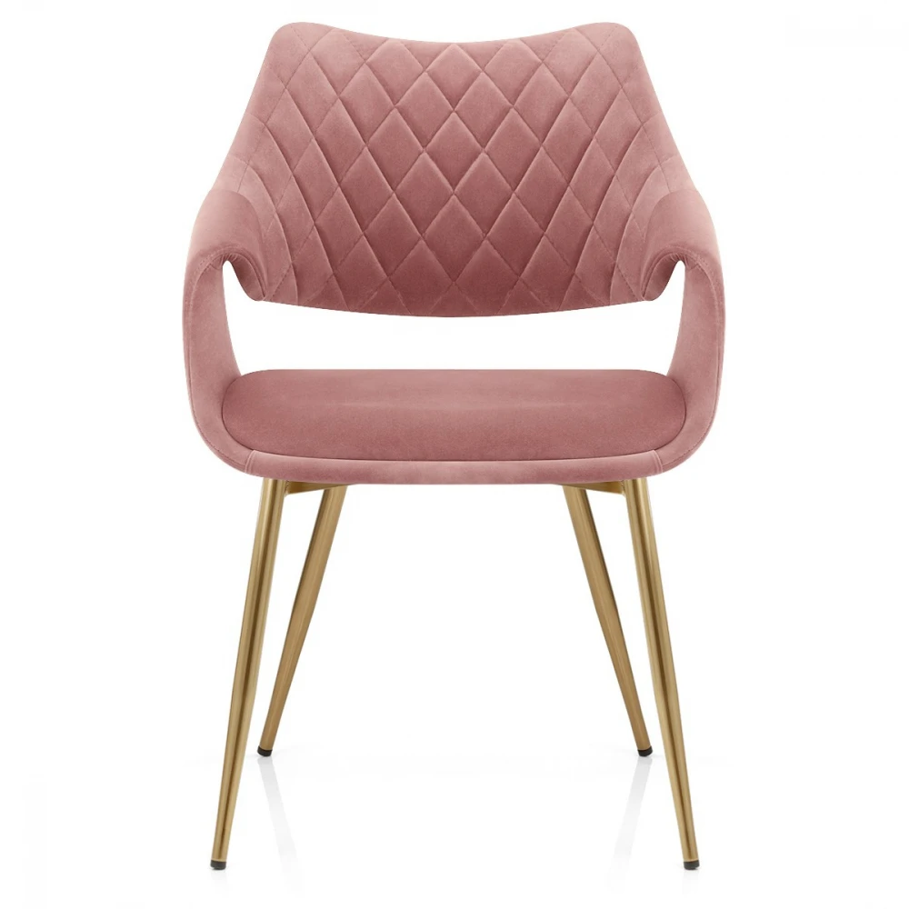 Samt Esszimmerstuhl Gold - Fairfield 4 Samt Esszimmerstuhl Gold - Fairfield – Bild 2