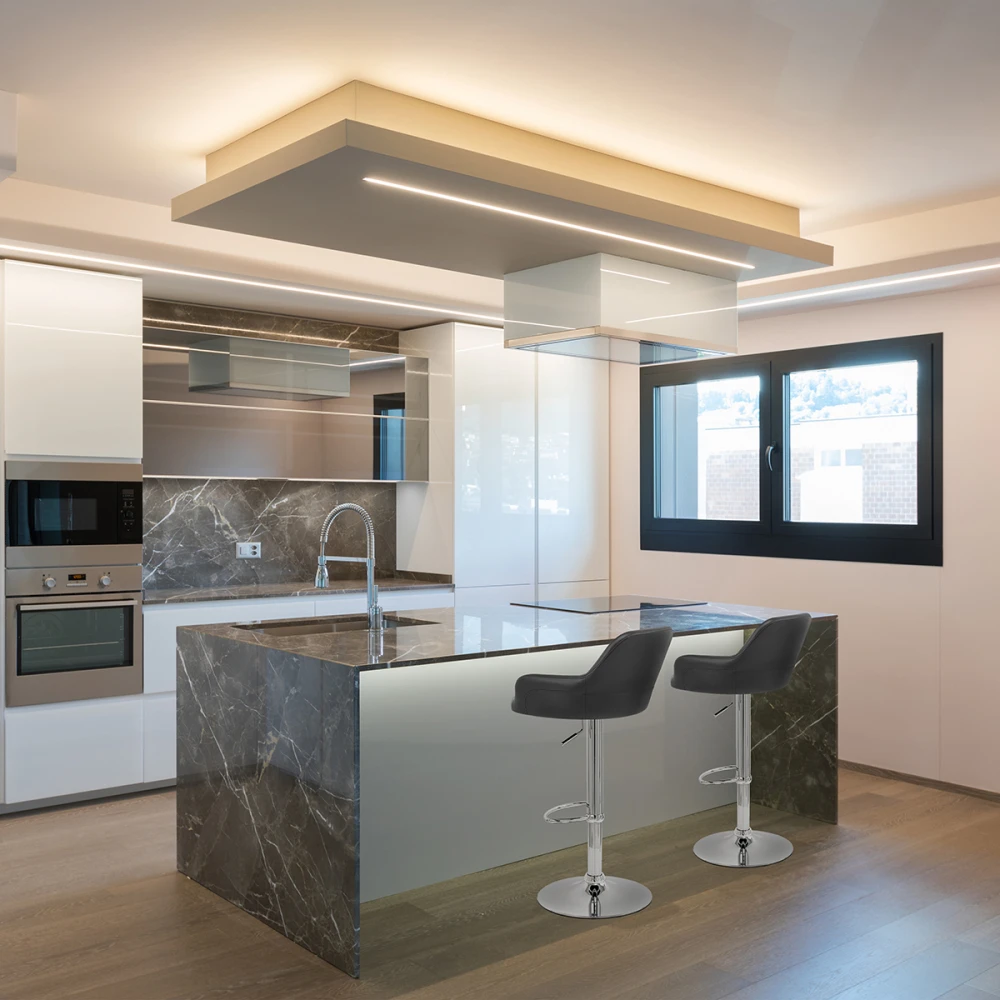 Atlantic Kunstleder Barhocker Chrom - Sassi 8 Atlantic Kunstleder Barhocker Chrom - Sassi – Bild 6