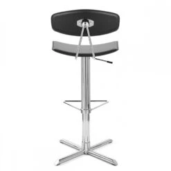 Atlantic Barhocker Chrom - Blade - Schwarz -Barhocker Welt spaltleder barhocker chrom blade schwarz 3