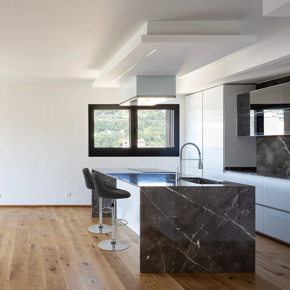 Atlantic Kunstleder Barhocker Chrom - Stitch 9 Atlantic Kunstleder Barhocker Chrom - Stitch – Bild 7