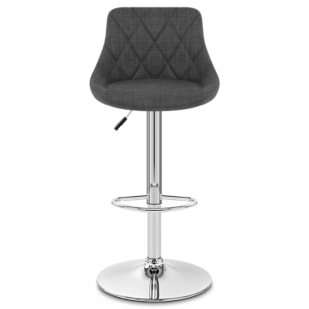 Stoff Barhocker Chrom - Stitch 4 Stoff Barhocker Chrom - Stitch – Bild 2