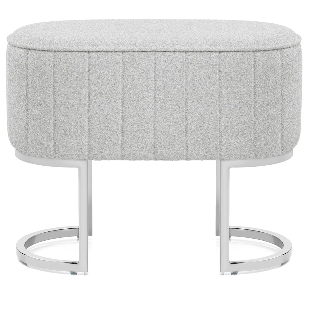 Stoffhocker Chrom - Duet 4 Stoffhocker Chrom - Duet – Bild 2