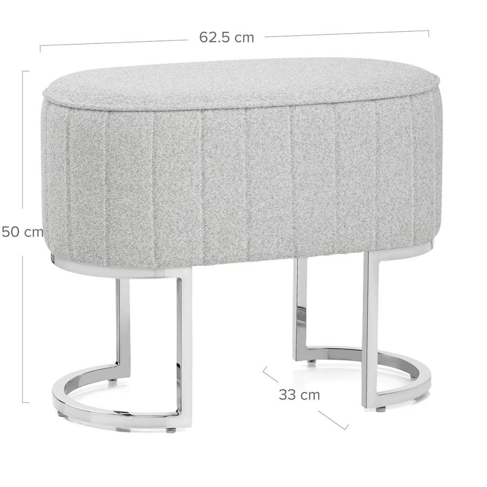 Stoffhocker Chrom - Duet 8 Stoffhocker Chrom - Duet – Bild 6