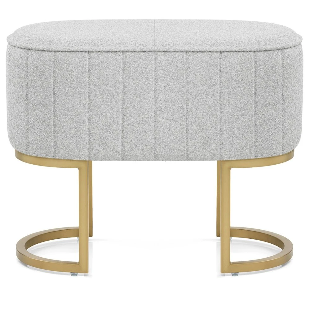 Stoffhocker Gebürstet Gold - Duet 4 Stoffhocker Gebürstet Gold - Duet – Bild 2