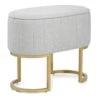 Stoffhocker Gebürstet Gold - Duet -Barhocker Welt stoffhocker gebuerstet gold duet