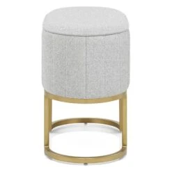 Stoffhocker Gebürstet Gold - Duet 11 Stoffhocker Gebürstet Gold - Duet -Barhocker Welt stoffhocker gebuerstet gold duet 3