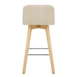 Stoff Holzbarhocker - Tide -Barhocker Welt tide stoff barhocker eiche 3