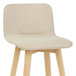 Stoff Holzbarhocker - Tide -Barhocker Welt tide stoff barhocker eiche 4