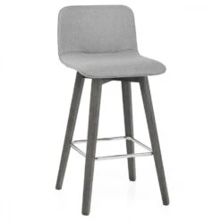 Stoff Barhocker Grau - Tide