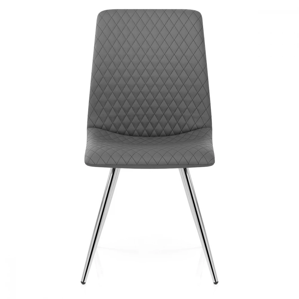 Kunstleder Stuhl Chrom - Trevi 4 Kunstleder Stuhl Chrom - Trevi – Bild 2